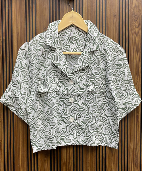 Green With White Shirt