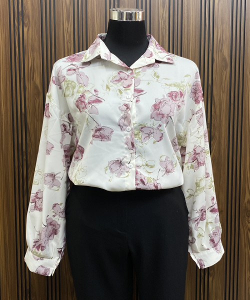 White Printed Shirt