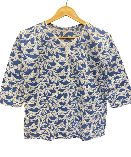 Light Blue Printed Kurti For Women