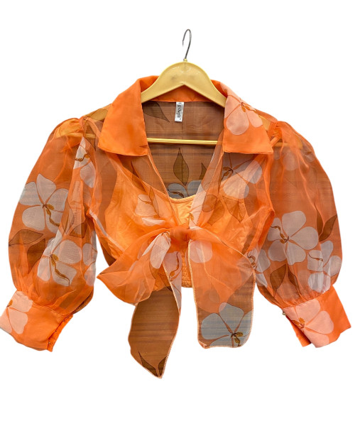 Orange Crop Top