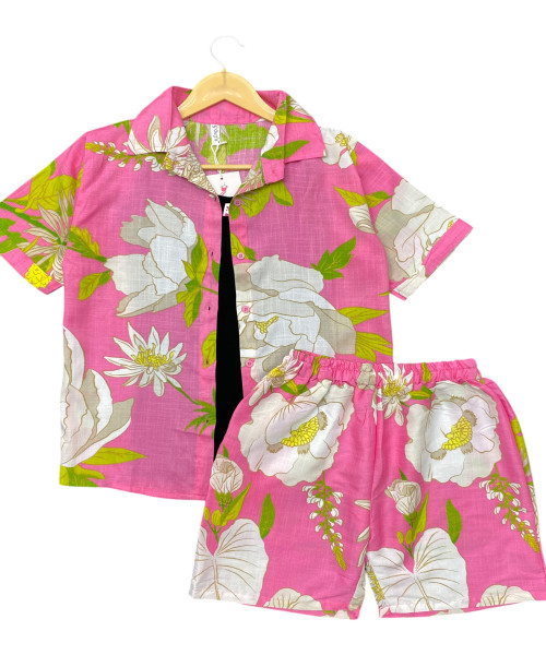 Pink With White Co Ord set