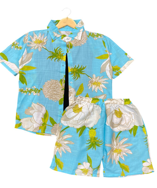 Sky Blue Printed Co Ord set