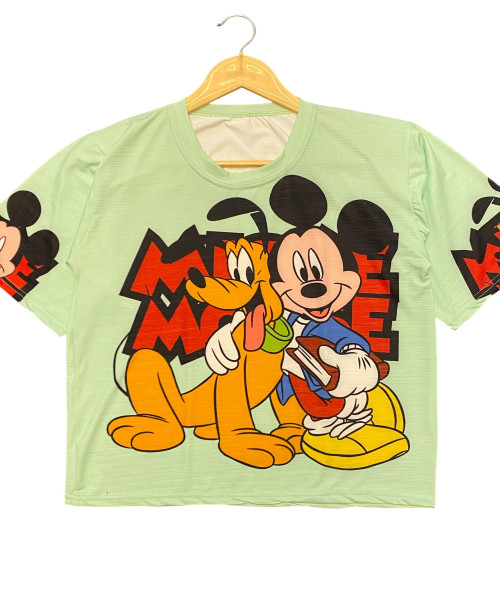 Green Printed T Shirt