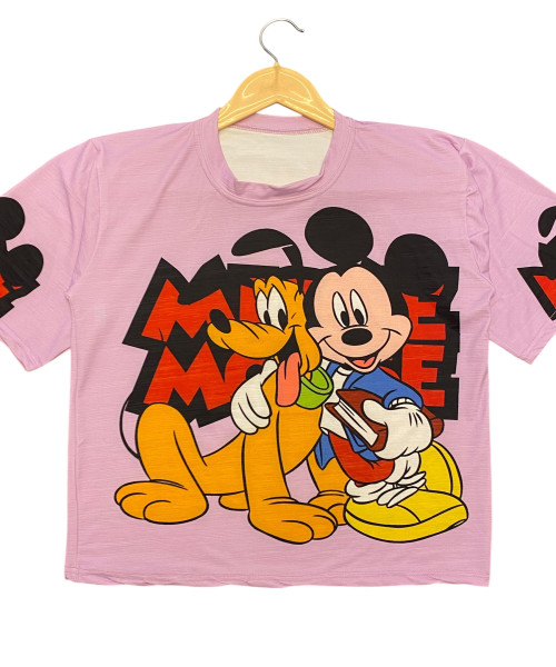Lavender Printed T Shirt