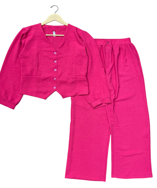 Pink Two Pc Co Ord Set