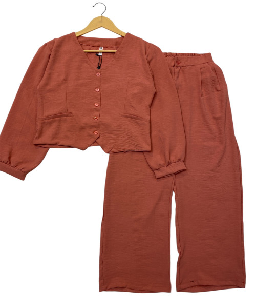 Brown Two Pc Set For Women