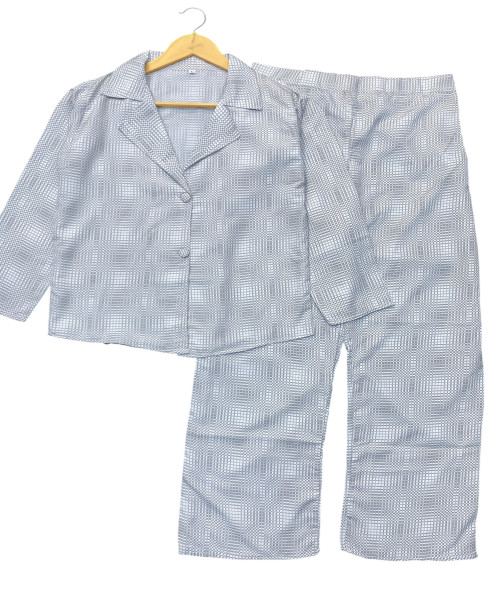 Grey With White Two Pc Set