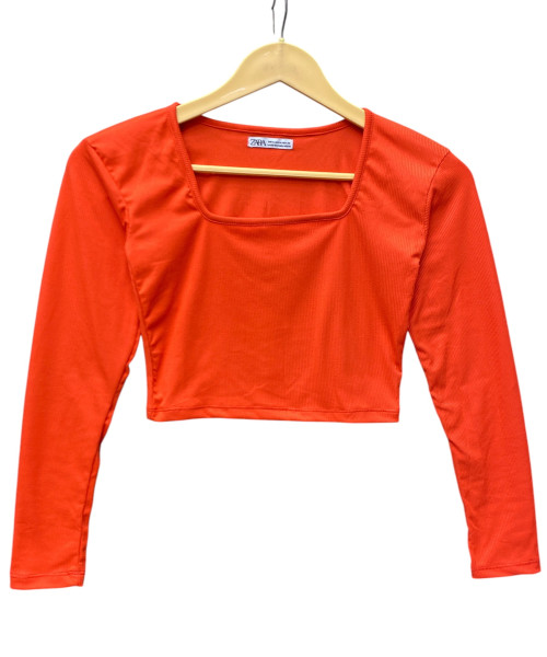 Orange  Crop Top