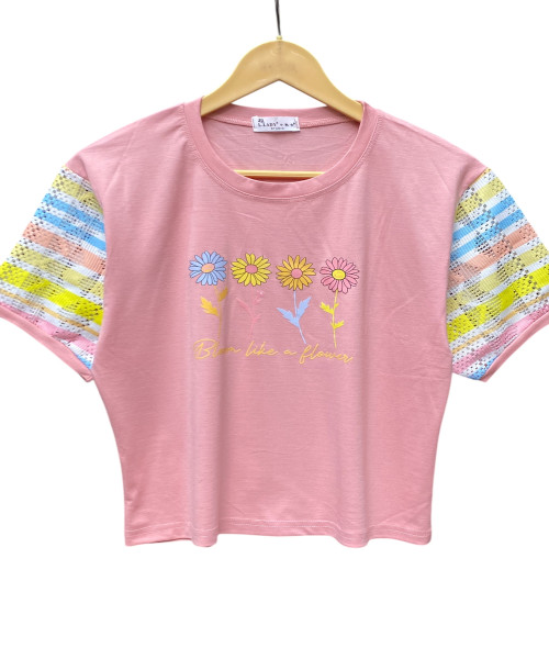 Pink Printed Summer Top