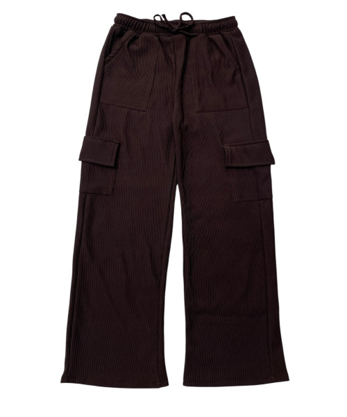 Brown Cargo Trousers  For Women
