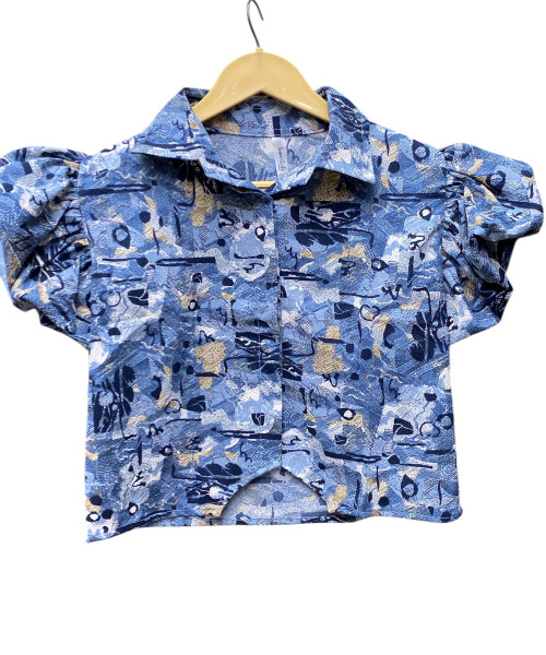Blue Printed  Shirt