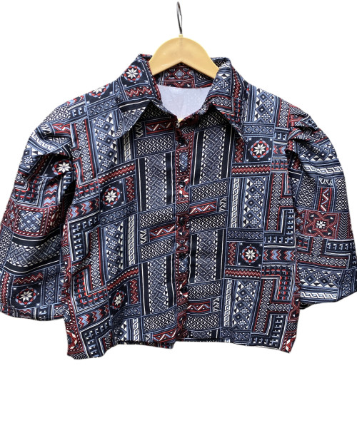 Black Jaipuri Print Shirt