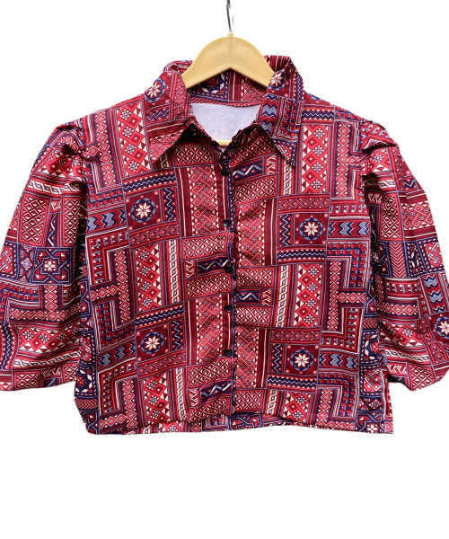 Maroon Jaipuri Print Shirt