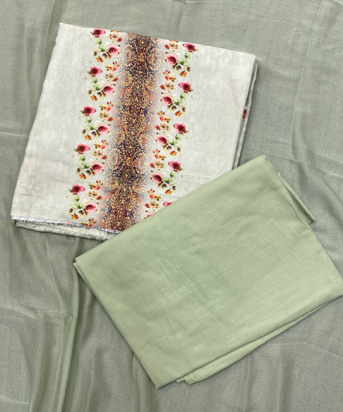 Rose Printed Jama Cotton Suit