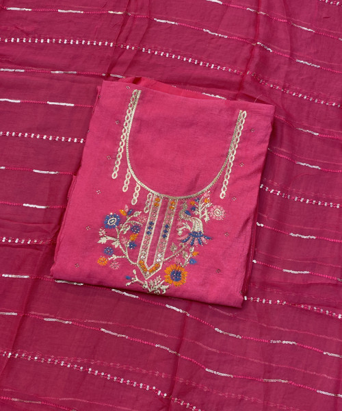 Pink Unstitched Suit
