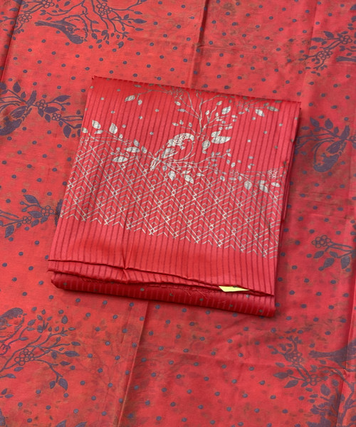 Red Printed Suit
