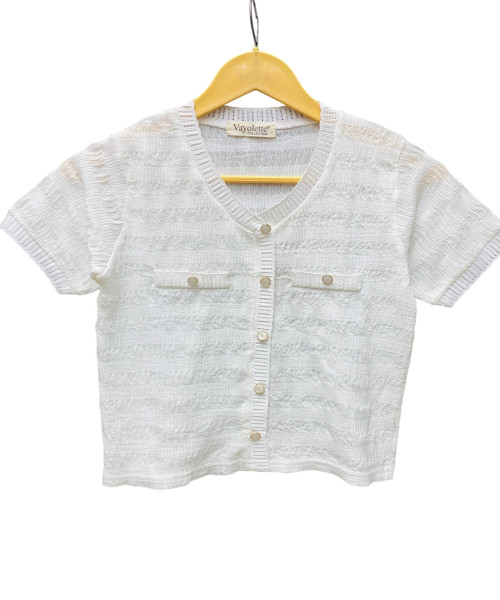 White V Neck Top