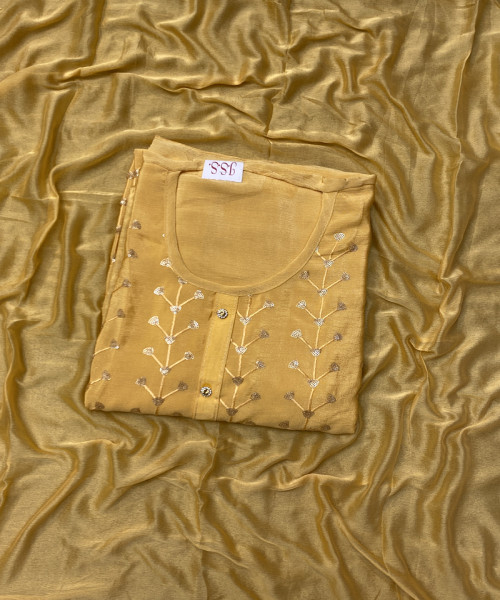 Mustard Colour Georgette Suit