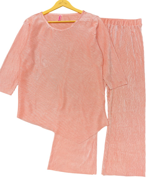 Peach Colour Two Pc Set