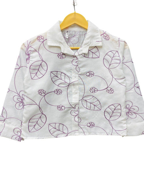 Thread Embroidery Cotton Shirt