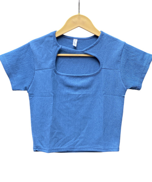 Blue Crop Top for Women