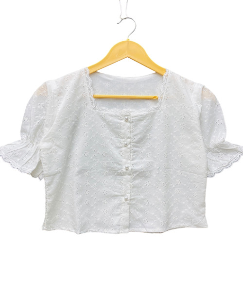 White Cotton Shirt For Women