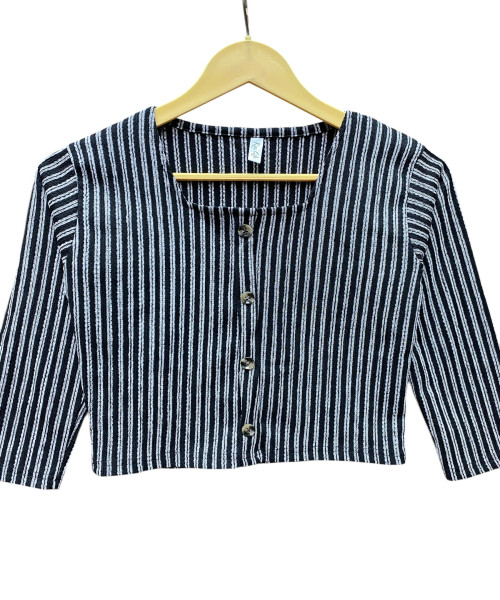 Black with White Women Top