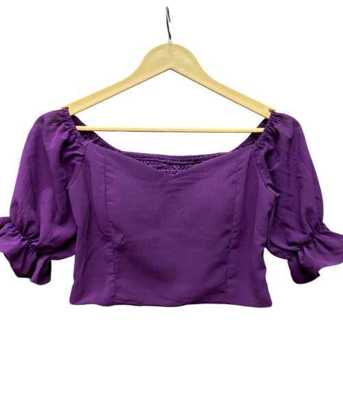 Purple Crop Top For Women