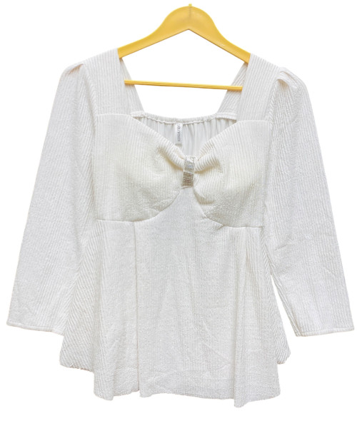 White Frock Style Top For Women
