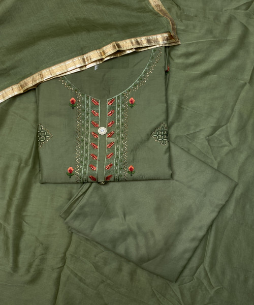 Gorillaz Green Crepe Suit