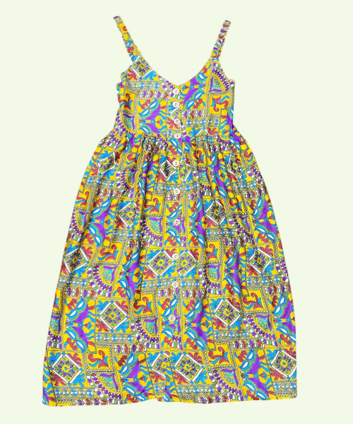 Jaipuri Cotton Maxi Dress For Women