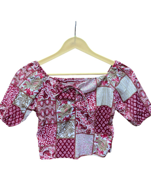 Maroon Summer Crop Top
