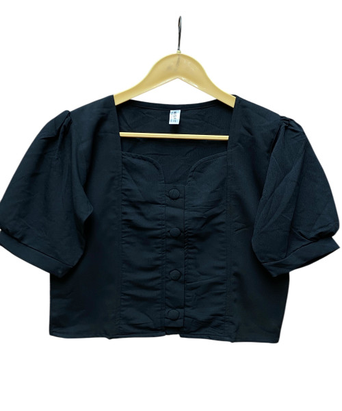 Black Crop Top For Women