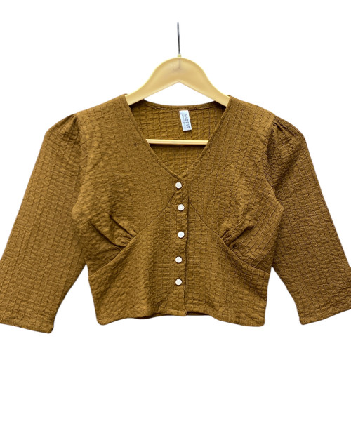 Brown  Crop Top For Women