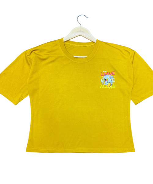 Yellow Cotton T Shirt