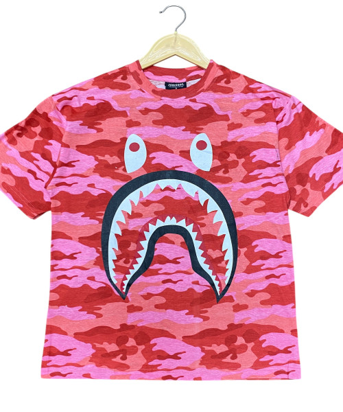 Red With Pink Printed T Shirt