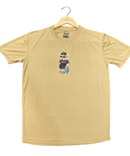 Brown Printed T Shirt
