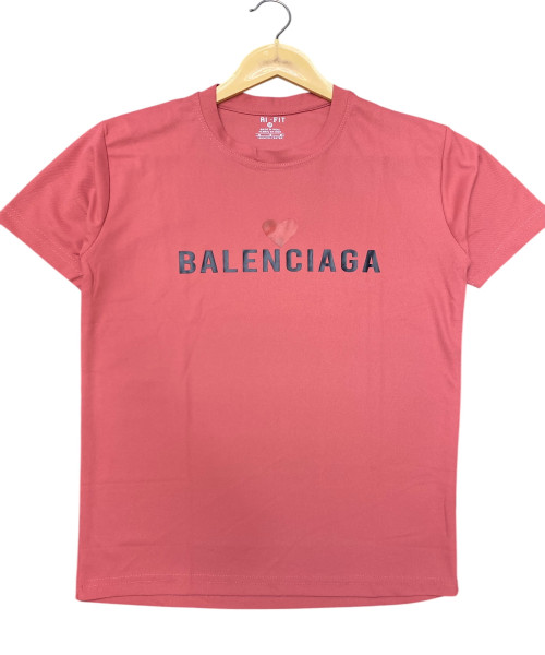 Peach Round Neck T shirt