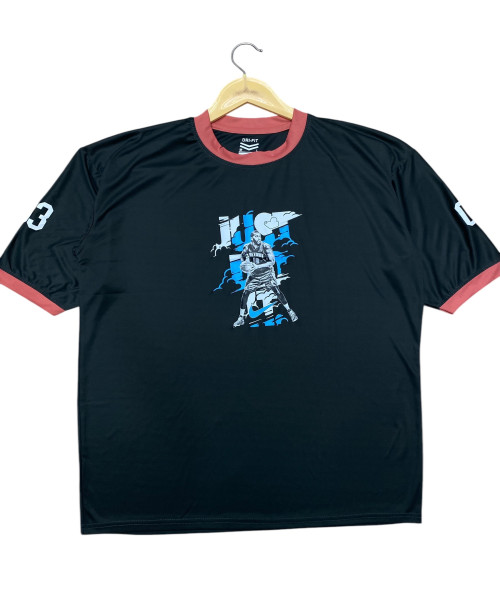 Black  Printed  T Shirt