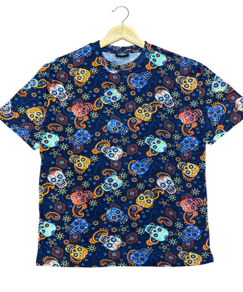 Blue Printed T  Shirt