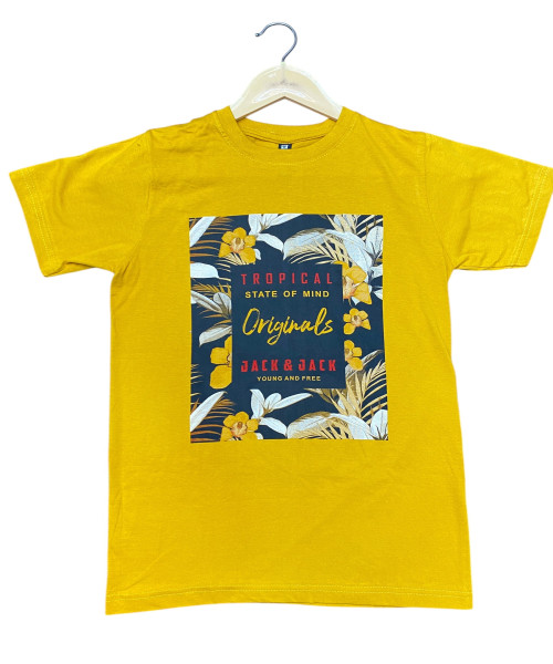 Yellow Printed Shirt
