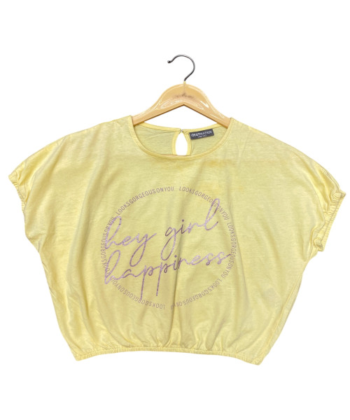 Yellow Printed Top