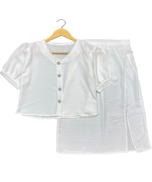 White Two Pc Set