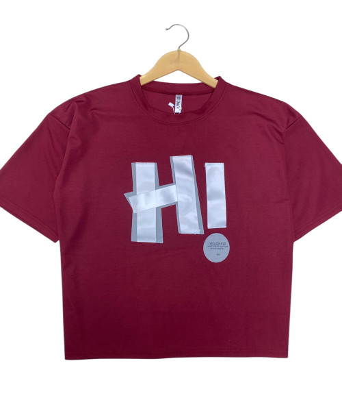 Maroon Round Neck T Shirt
