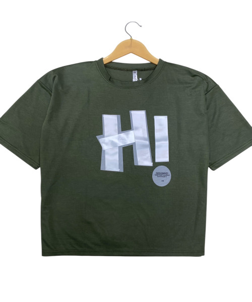 Green Round Neck T Shirt