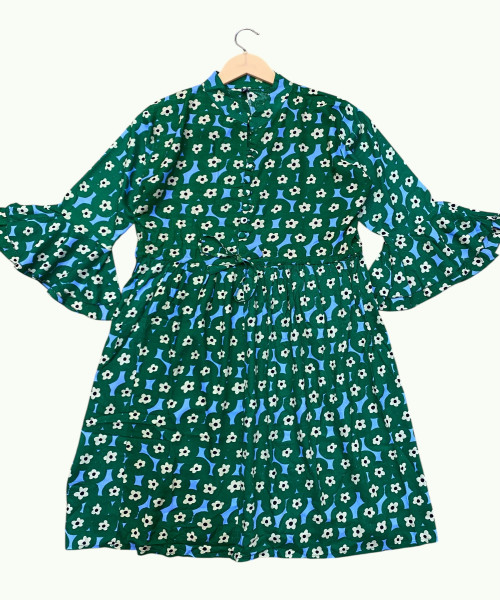 Green Cotton Dress