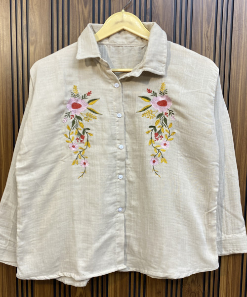 Off White Printed Shirt