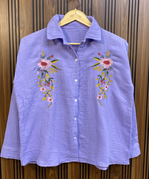 Lavender Printed Shirt