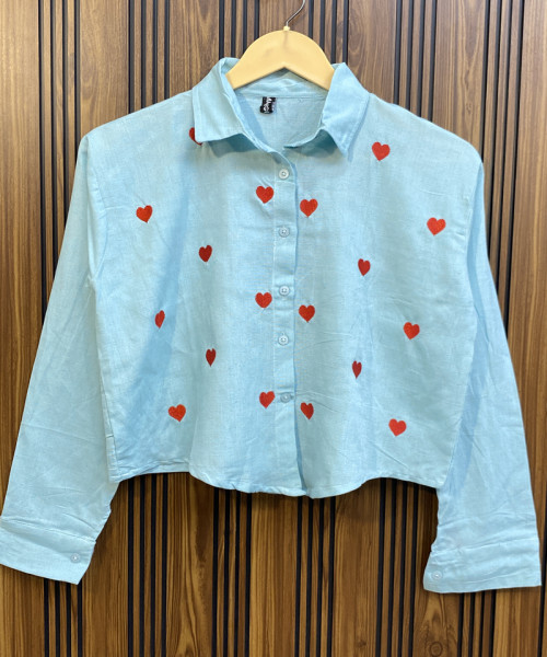 Red Heart Printed Shirt