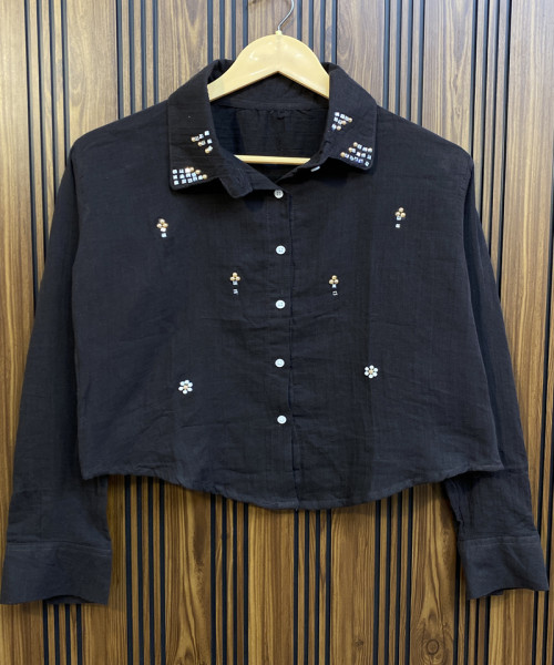 Black Cotton Shirt